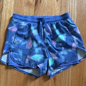 All in Motion Girls Large 10 12 Purple Layered Athletic Shorts